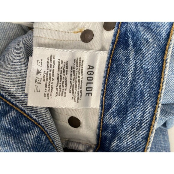 AGOLDE The 90's Pinch Waist Jeans Size 24 in color Abstract - Picture 8 of 11